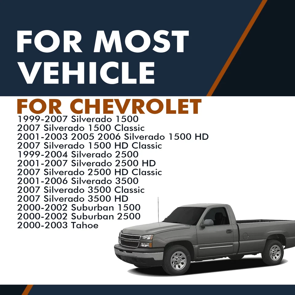 Par de 2 maçanetas frontais externas para 2001-2007 Chevrolet Silverado 2500 HD - Imagem 2 de 4