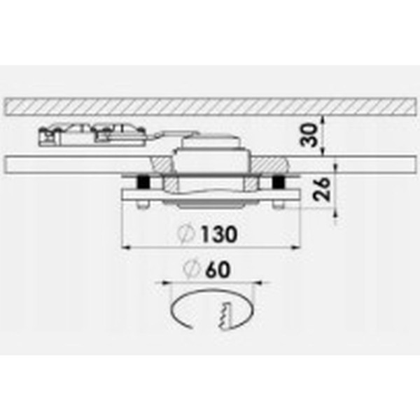 Briloner 13Cm Led Einbaustrahler,Led Fest Verbaut,Warmweiß, 400 Lumen, 5,0W IP44-image