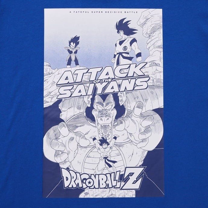 Camiseta Uniqlo Dragon Ball Z Attack Of Saiyans UT Manga Corta Gráfica Talla S