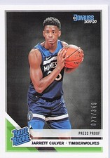 2019-20 Donruss Jarrett Culver RC Rated Rookie Press Proof Purple #/199 #205
