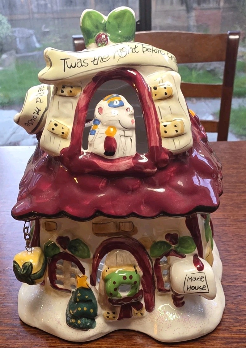 Heather Goldminc 2009 Mouse House Tea Light  Twas the night Before Christmas