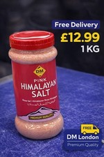 Pink Himalayan Rock Salt 1KG Food Grade Premium Quality Free Delivery UK Seller