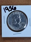 1956 BEN FRANKLIN PROOF SILVER HALF DOLLAR, 90% SILVER FREE SHIPPING #7367