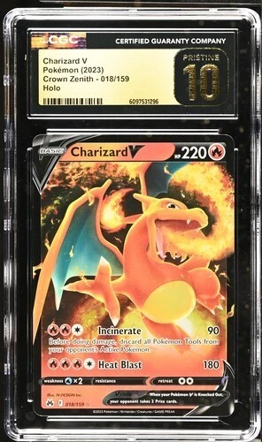 Charizard V 018/159 Holo - Crown Zenith CGC 10 PRISTINE