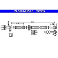 ATE 24.5281-0556.3 Bremsschlauch