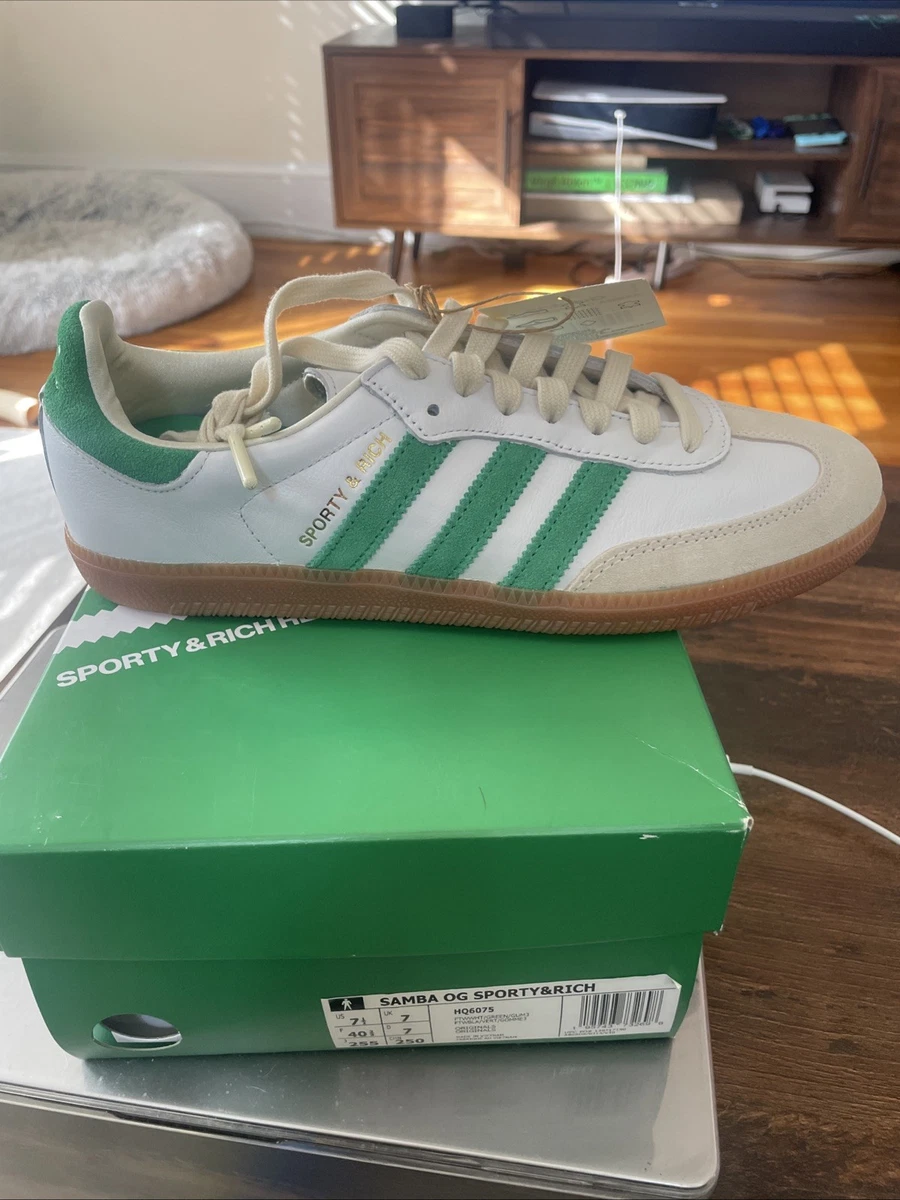 adidas Samba OG x Sporty & Rich White Green 2022 for Sale | Authenticity  Guaranteed | eBay UK