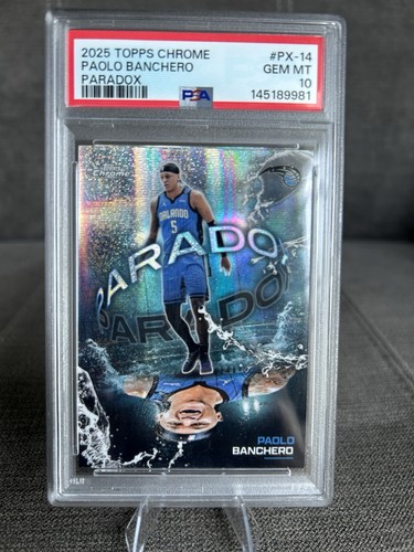 2025 Topps Chrome Paolo Banchero Base (PSA 10)