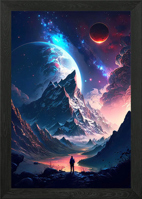 Stellar Twilight Galaxy gerahmtes Wandbild Poster Leinwanddruck Bild