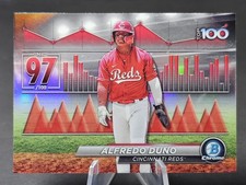 2024 Bowman Chrome Alfredo Duno #BTP-97 Top 100 Prospects Cincinnati Reds 