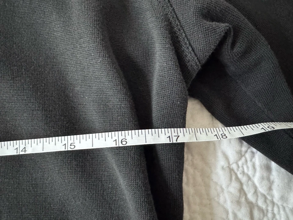 Patagonia Cotton Long Sleeve Black Crewneck Shirt Dress Athleisure Sz Lg - Image 3 of 4