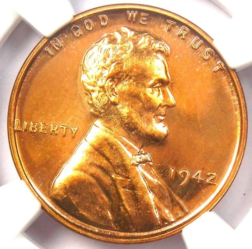 1942 Proof Lincoln Wheat Cent Penny 1C - NGC PR67+ RD Plus Grade - $4,500+ Value