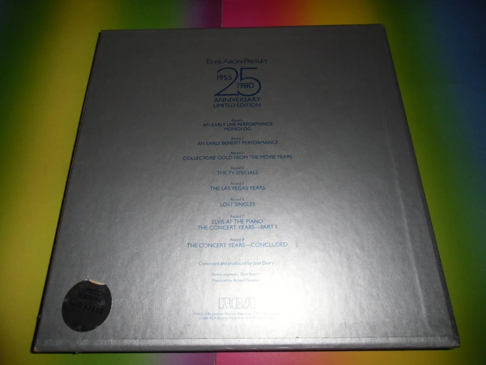 Elvis Aron Presley-1955-1980-25 Anniversary*LIMITED* 8 x LP RARE ROCK N ROLL BOX - Bild 4 von 4