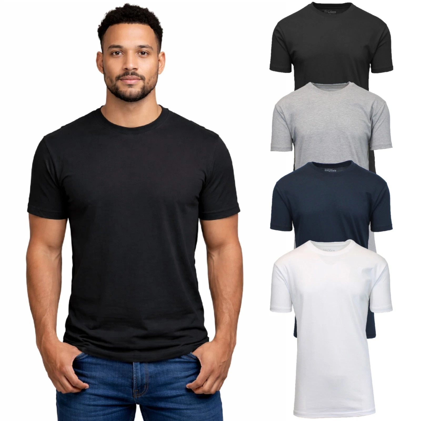4-Pack Men's Casual Crew Neck T-Shirt Tee (S-3XL) Free Shipping
Opens in a new window or tab