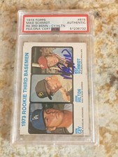 1973 Topps Mike Schmidt rookie card # 615 Autographed PSA Authentic