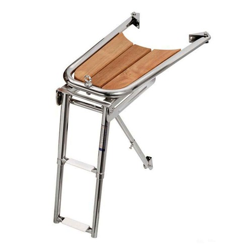 Bugspriet AISI 316/Teak m. Leiter, 2 Stufen - 1 PC Osculati - 48.471.02