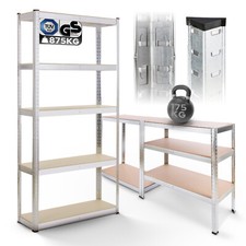 AREBOS Heavy Duty Shelving Cellar Shelving Boltless Shelving 180 x 90 x 40 cm