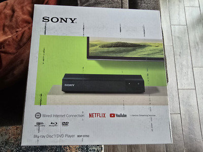 NIB Sony Blu-Ray Disc Player Wired w/ 1080p Playback, Dolby TrueHD - BDP-S1700