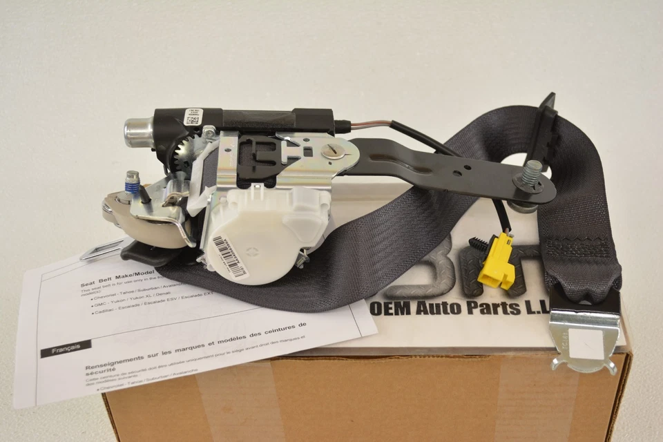GMC Sierra Cadillac Escalade 2007-2008 kit de cinturón de seguridad lateral derecho nuevo OEM 19181036 Foto 2 de 3
