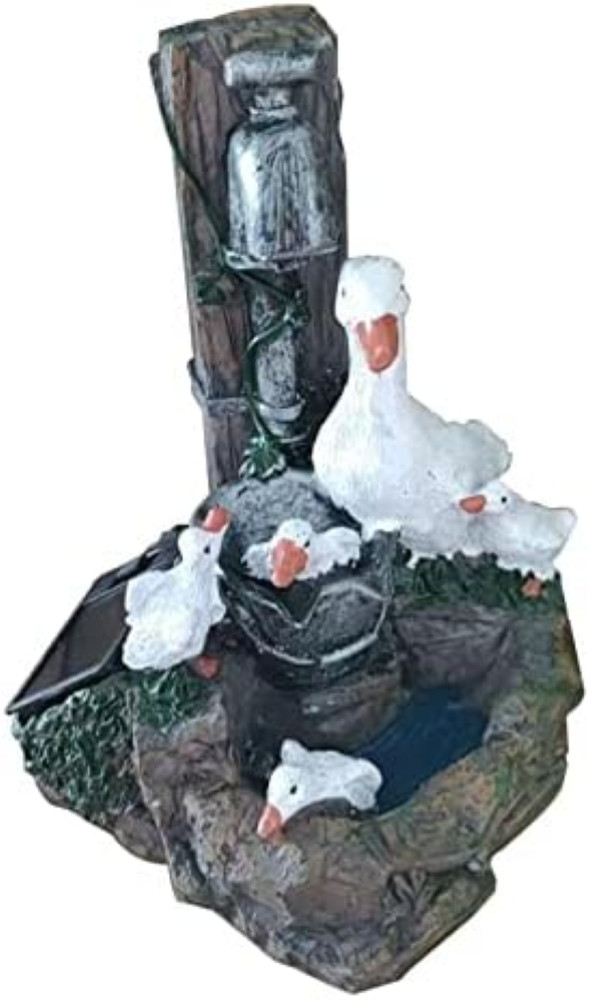Statue Anatre da Giardino con Luci Solari - Decorazione Esterno LED