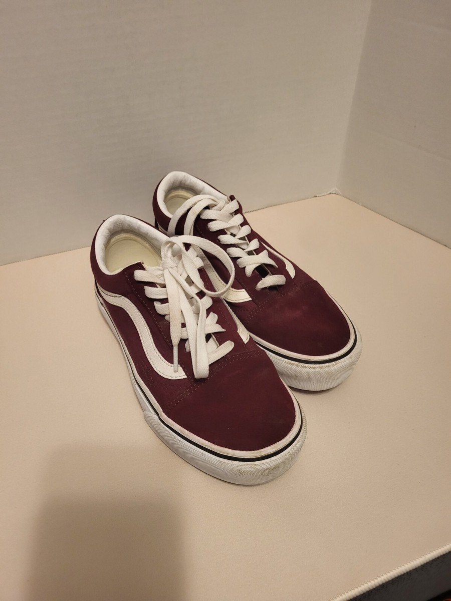 Maroon Van Footwear Maroon Vans Women's Size Shoes Men's Size