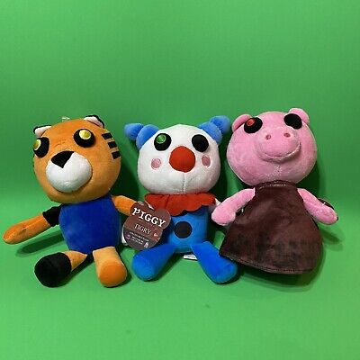 ROBLOX PIGGY COLLECTIBLE PLUSH SERIES Lot Of 3 Clowny Tigry Piggy