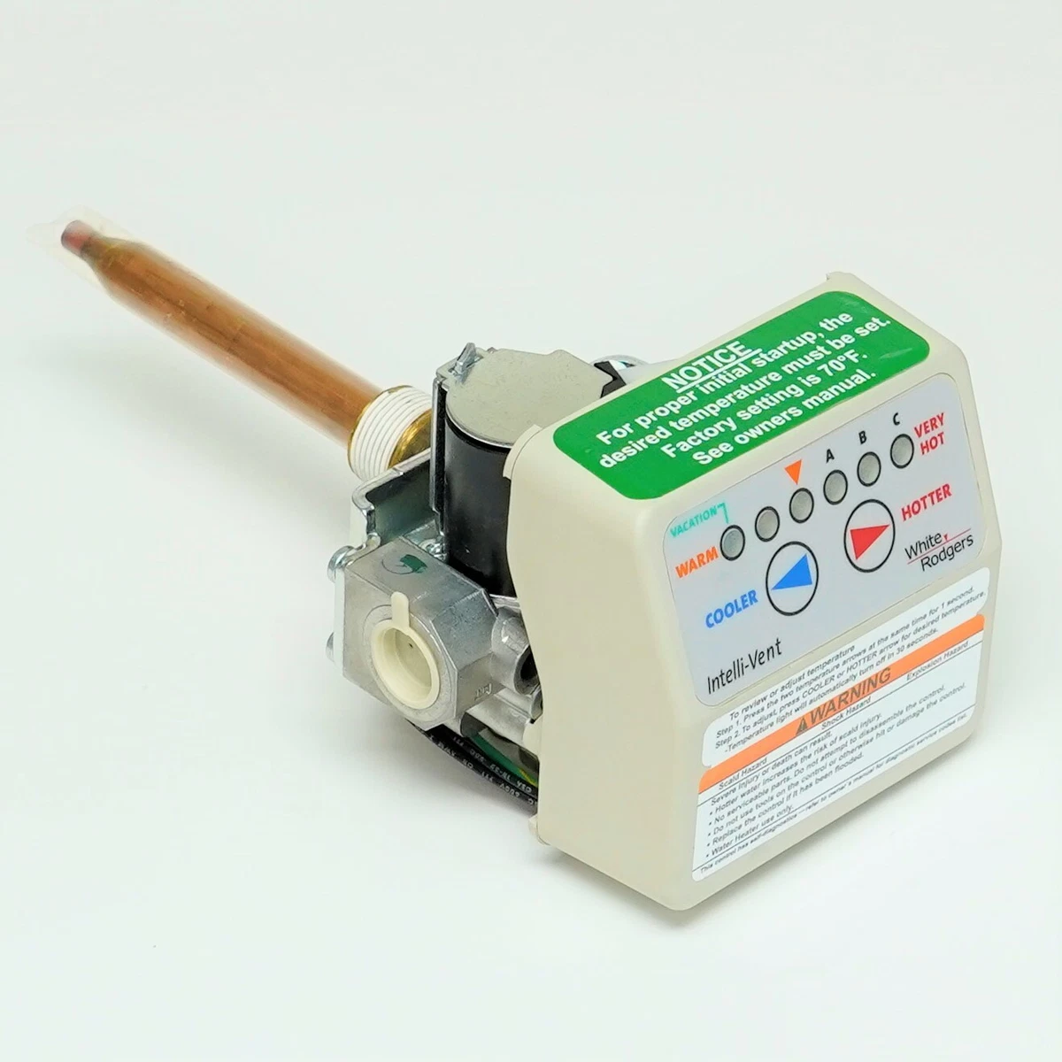 White-Rodgers 37E73A-903 Gas Water Heater Thermostat Control Intelli-Vent  Valve 786710553424 | eBay