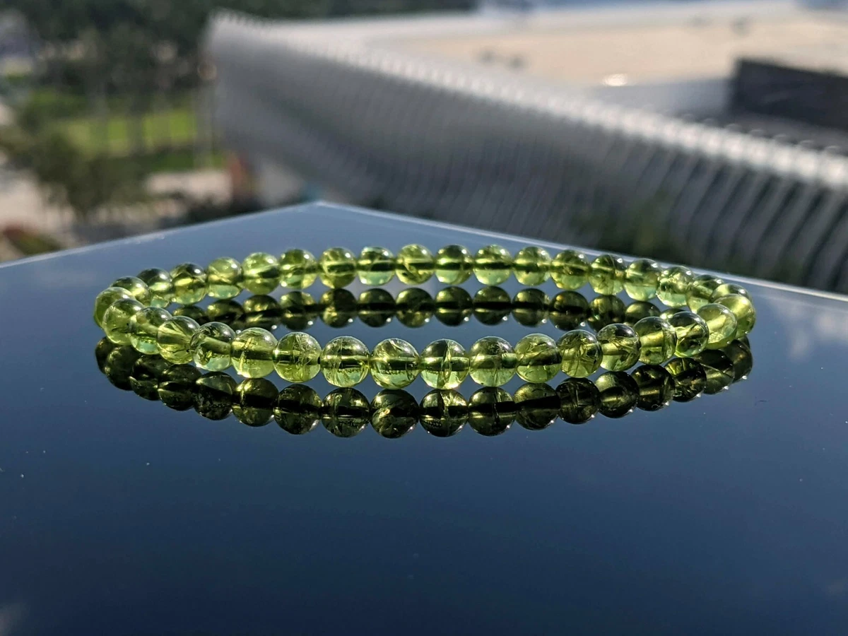 Peridot bead best sale bracelet