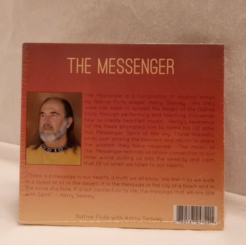 Harry Seavey (Native Flute): The Messenger - 2014 Self-Released Digipak CD - New - Image 2 of 2