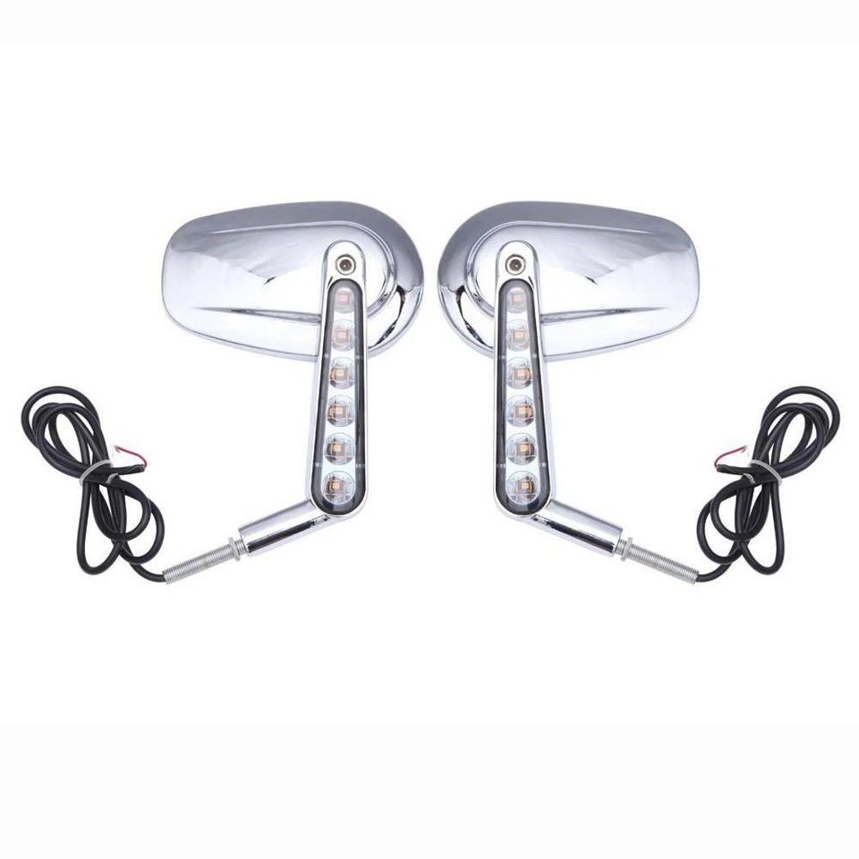 Espejos retrovisores LED de señalización de giro para motocicleta Harley Davidson V-Rod VROD Muscle VRSCF Foto 3 de 4
