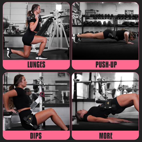 Adjustable Hip Thrust Belt for Weights - Glute Trainer with Extra Padding - Picture 5 of 6