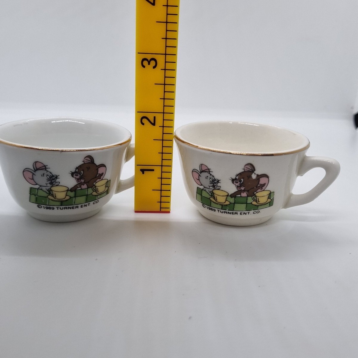 Vintage 1991 Tom And Jerry TOY PORCELAIN POTTERY TEA SET box Playmakers