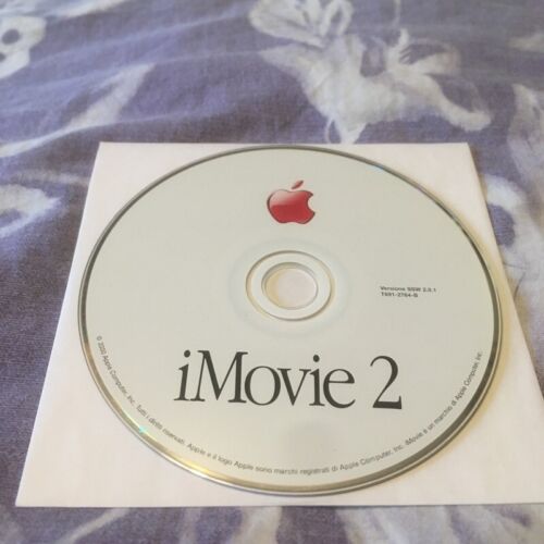 2000 Apple Macintosh iMovie 2 CD for Mac - Afbeelding 1 van 1