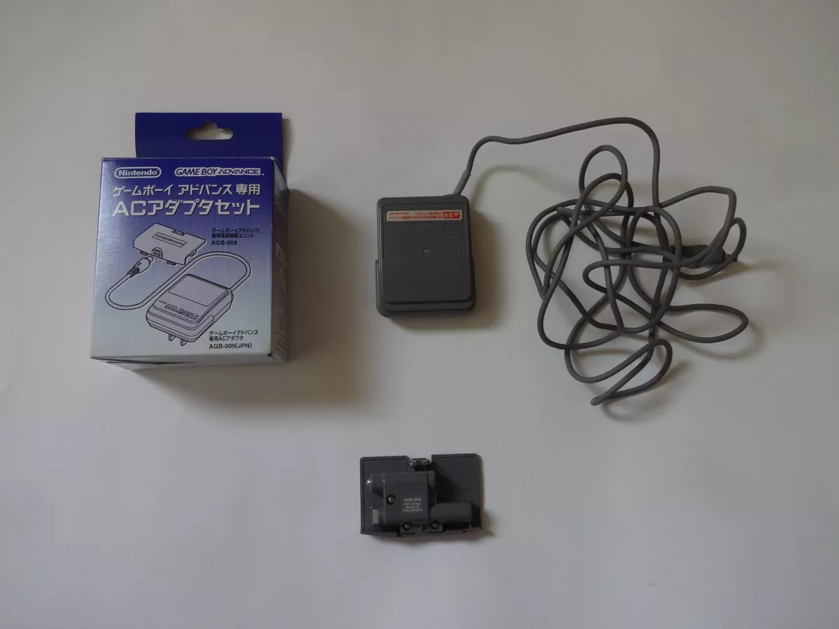 Nintendo GBA AC Adapter Set For Game Boy Advance w/Box AGB-008 AGB