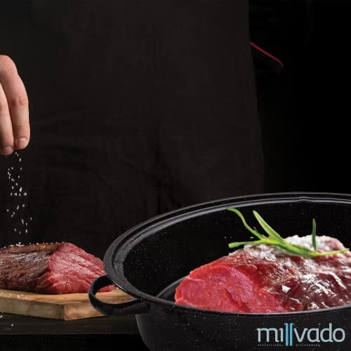 Roasting Pan With Lid, Thanksgiving Turkey Roaster Pan, Extra Large 20