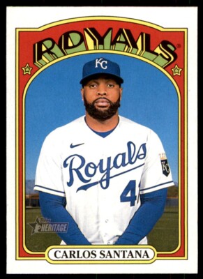 2021 Topps Heritage High Number SP CARLOS SANTANA - 2nd Copy #715