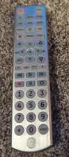 GE 6177 Universal Remote Control 6 Devices Brushed Silver