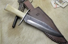 BOWIE KNIFE – RUSTIC WESTERN FRONTIER MOUNTAIN MAN COWBOY CONFEDERATE STYLE EDC