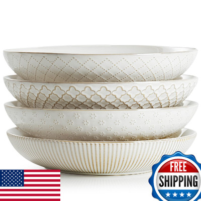 getstar Pasta Bowls, Large Salad Serving Bowls (7.6 inch & 22 oz), Ceramic Bowl