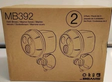 2 pk Mr Beams MB392 400 Lumen Wireless Battery Powered Motion Sensing, Brown