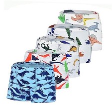 Boys Boxer Briefs, Toddler Kids Soft Cotton Underwear 4/5 2-4T A Dinosaur