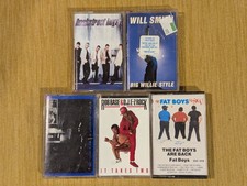 Vintage 90s Rap Hip Hop Cassette Tape Lot 5 Snap, Backstreet Boys, Will Smith  
