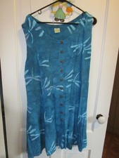 Vintage Spicy Bambu dragonfly tank dress, blue, XXL