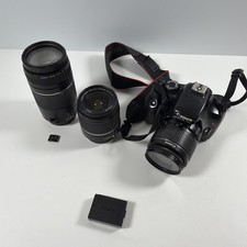 Canon EOS Rebel T3 Digital SLR Camera DS126291 2 18-55mm 1 75-300mm UNTESTED