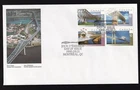 Canada OFDC 1995 Bridges, block of 4 sc#1573a