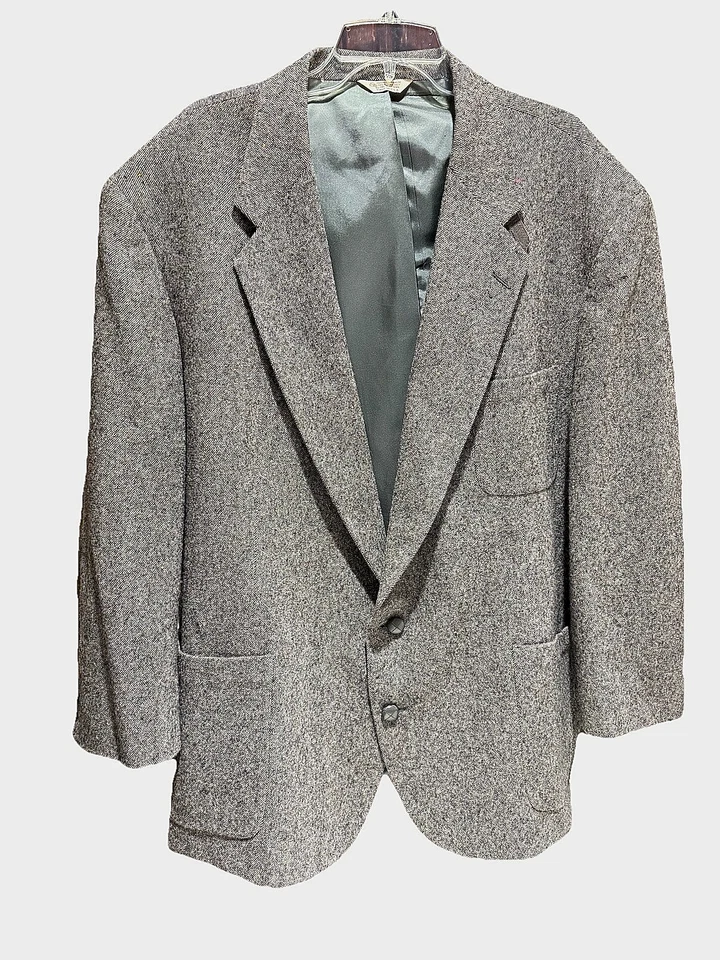 De Colección Opciones Informales por Stafford Para Hombre Lana Tweed Coderas Abrigo Deportivo Chaqueta 52R Foto 2 de 4