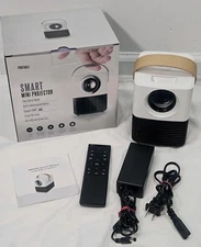 Smart Mini Projector Portable Full HD 1080P with Rechargeable Battery 
