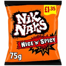 Nik Naks Nice 'N' Spicy 75g PMP - from Giant Bradley's Sweet Shop