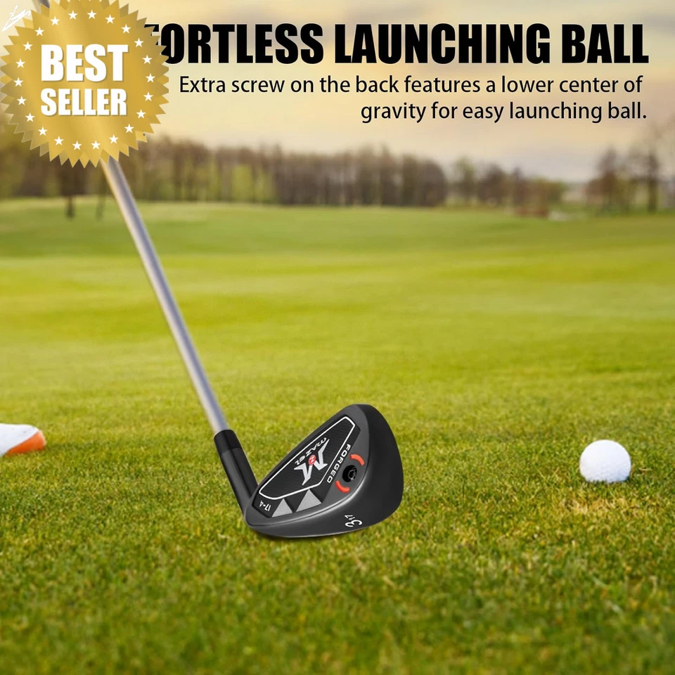 Juego de palos de hierro de golf para hombre 9 piezas para diestros 1-9 PW SW varilla de acero Foto 4 de 4