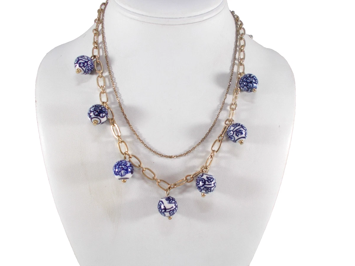 Porcelain Blue Fashion Necklaces & Pendants for sale | eBay