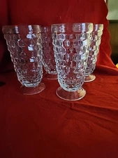 Vintage Whitehall Colony Indiana Glass, Set of 4 Iced Tea/Water Tumblers